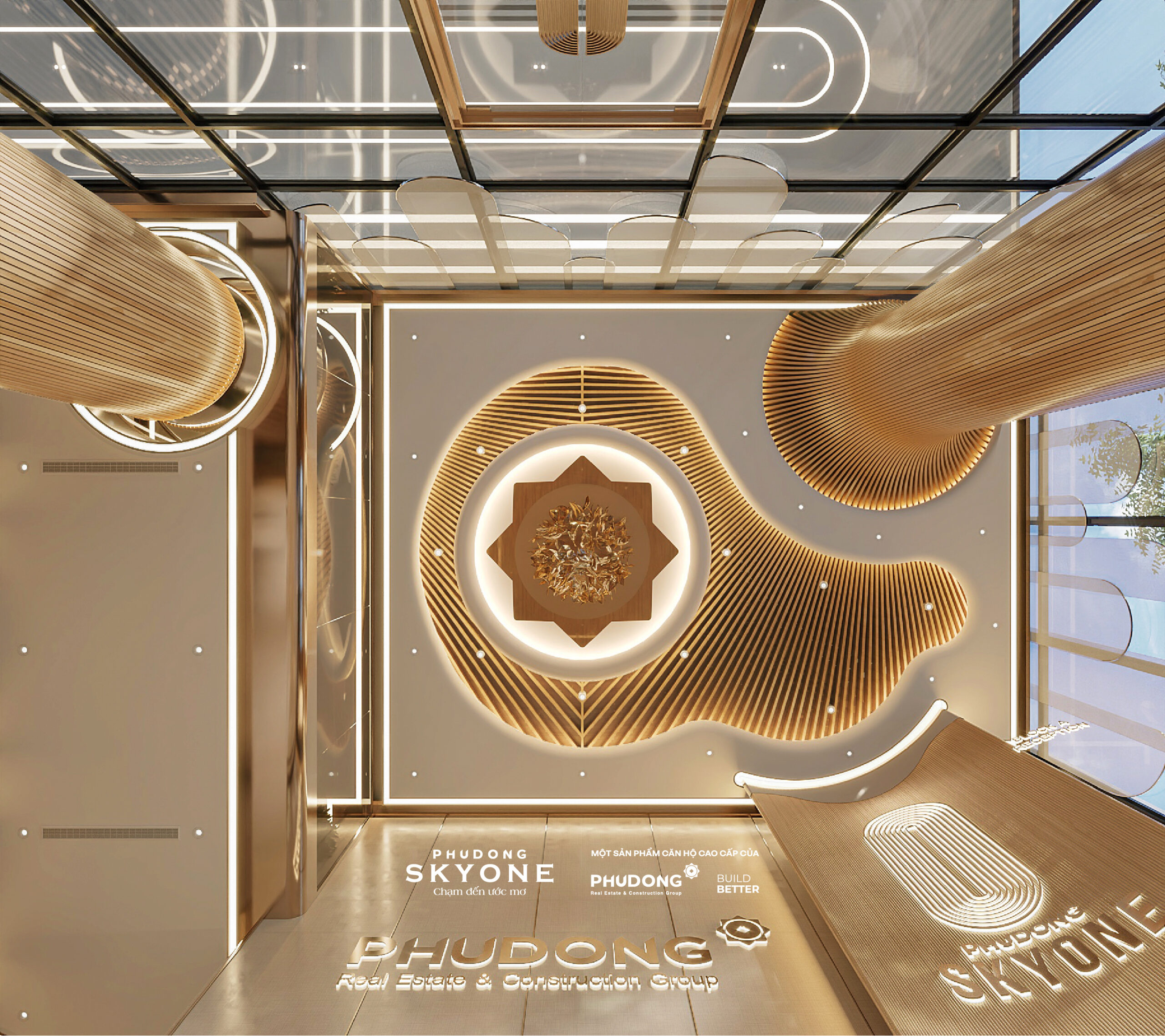 Sảnh đón Phú Đông SkyOne