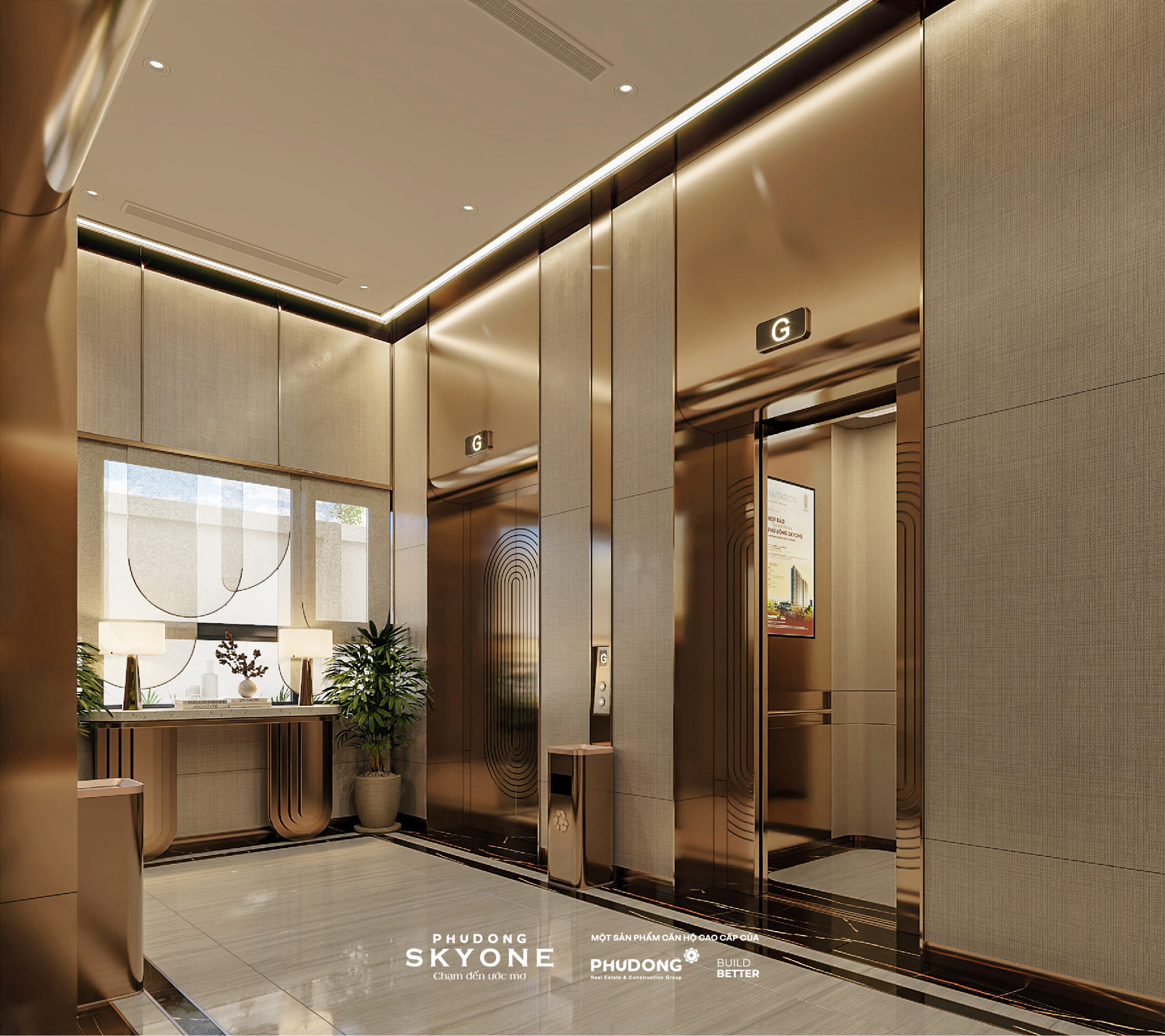 Sảnh đón Phú Đông SkyOne