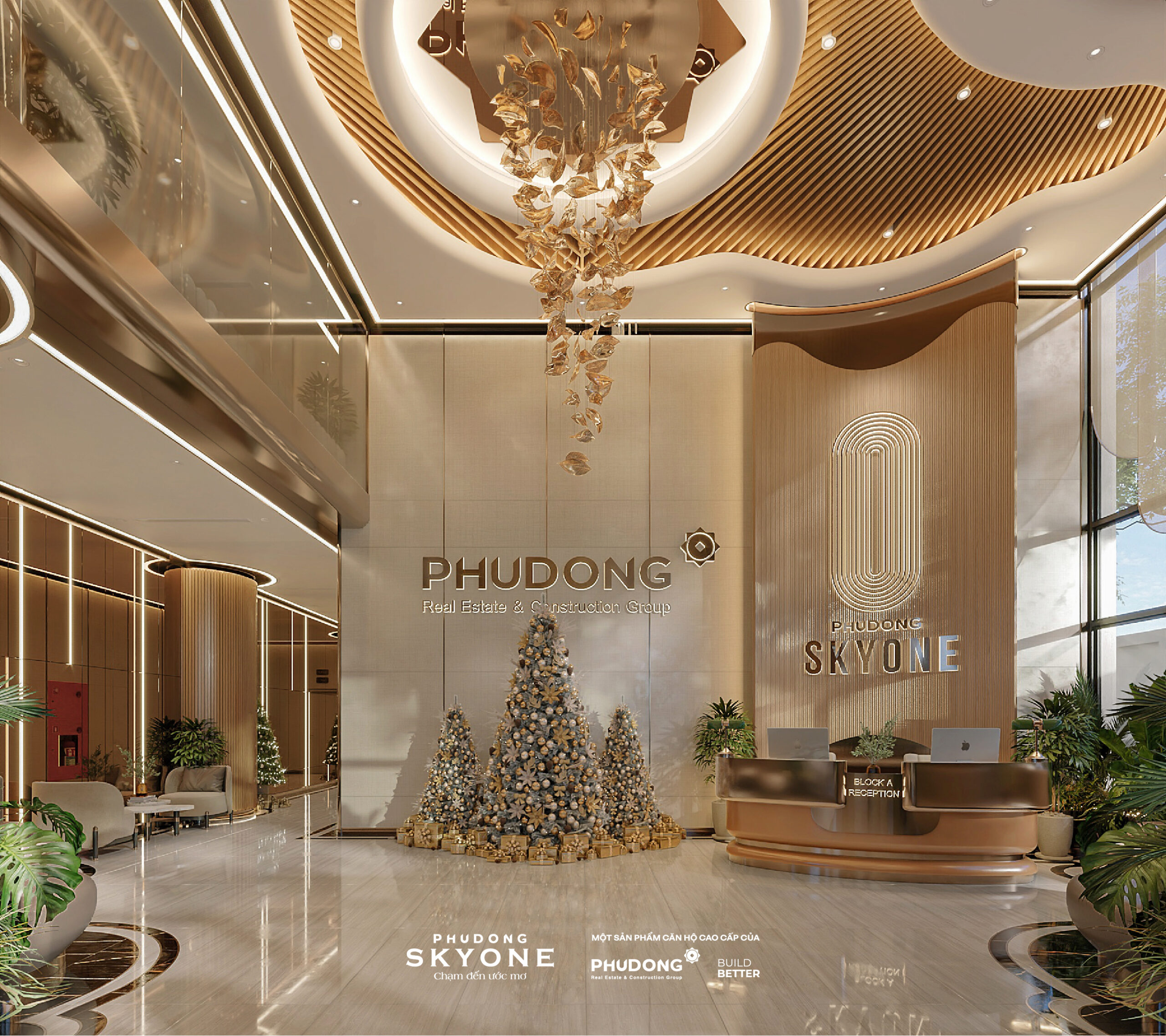 Sảnh đón Phú Đông SkyOne